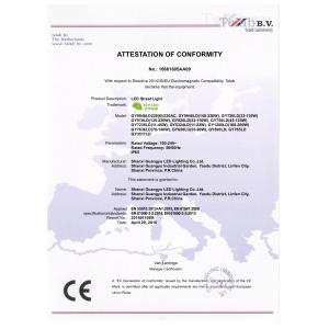 Shanxi Guangyu Led Lighting Co.,Ltd. Сертификации
