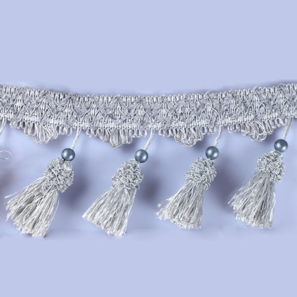Handmade fashionable chain beads lace tassels fringes for curtain/sofa/pillow decoration