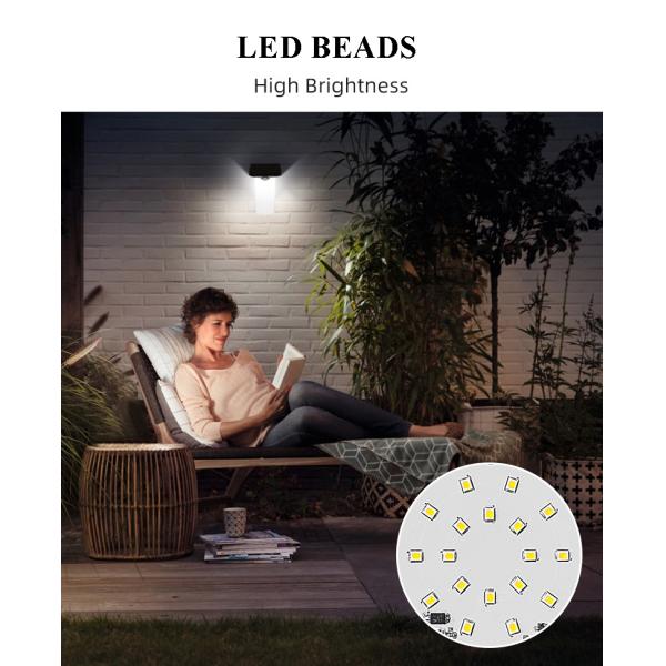 Outdoor Led Wall Light 6w White Light Motion Sensor Wall Lamp For Balconies Gardens Patios Backyard