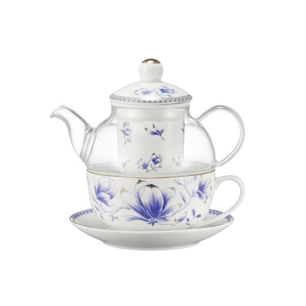 Multiple Sizes Ceramic Cup And Saucer Set With Teapot Assortment For Gift