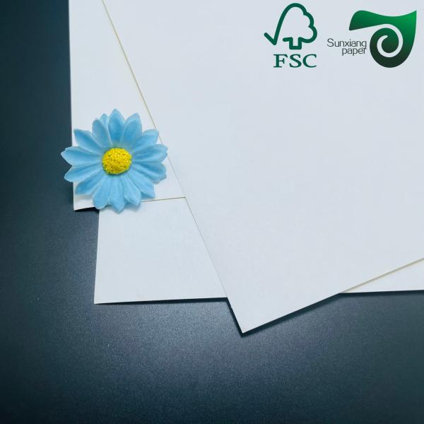 FSC 80gm 90gm Papel de etiqueta de botellas de bebidas recubierto de un lado para impresión 37 23