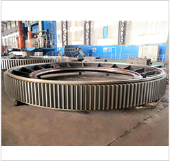 Casting ZG310-570 42CrMo Steel Large Ring Gear Rotary Kiln External Spur Tooth