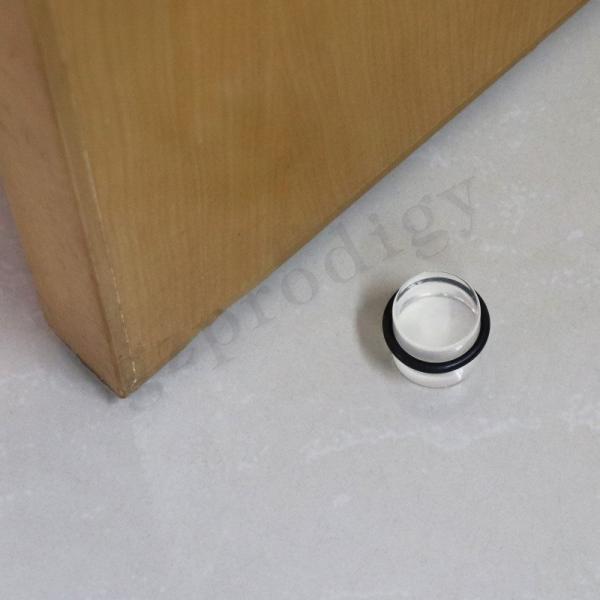Adhesive Transparent BS Door Stopper Baby Safey Plastic Door Wedge