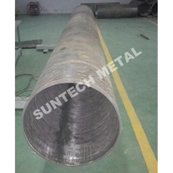 UNS N04400 Nickle Alloy and Carbon Steel Clad Pipe For Chemical Process Equipment