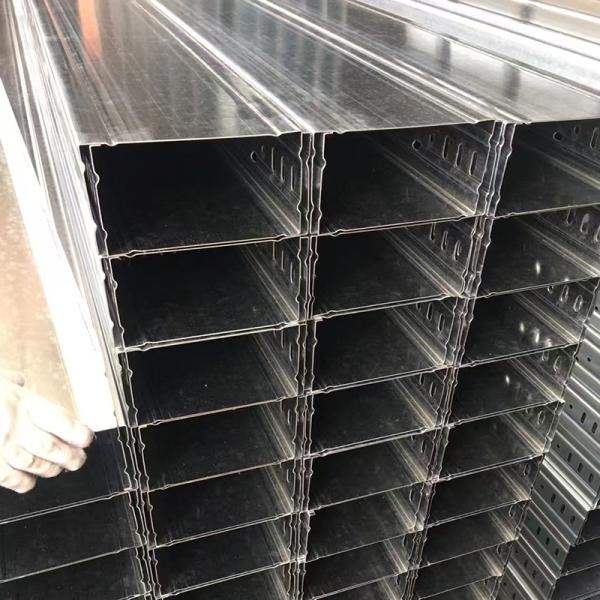 Goulotte perforée pour câbles 50-1000mm, galvanisée à chaud, en acier, bac à câbles, conduit