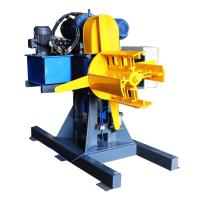 Bobina de acero modificada para requisitos particulares 5T hidráulico 10T Decoiler de la cabeza doble automática