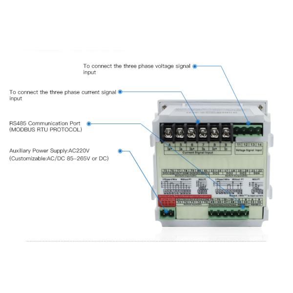 CN-3D3 96*96 mm Three Phase LED Multifunction KWH Energy Meter with RS485