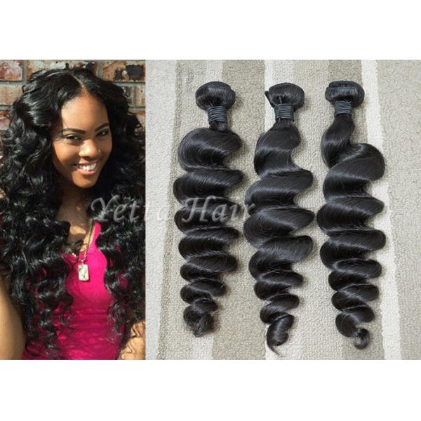 Malaysian Hair Weave Bundles Loose Wave Hair Extensions Thick Hair Ends