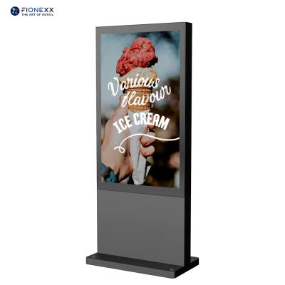 65'' Digital Signage Display Digital Totem Display 3840*2160 Floor Mounted