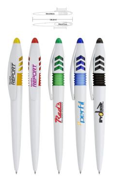 plastic twist ball pen in fancy design for promotional use