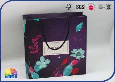 4C imprimiu o saco especial de empacotamento de papel Matte Lamination With Nylon Handle
