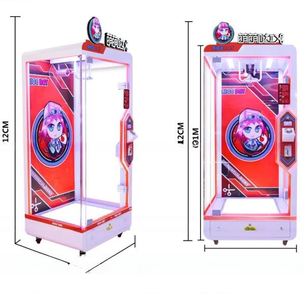 Video game entertainment equipment cute baby scissors toys machine coin operated cutting doll game gift machine