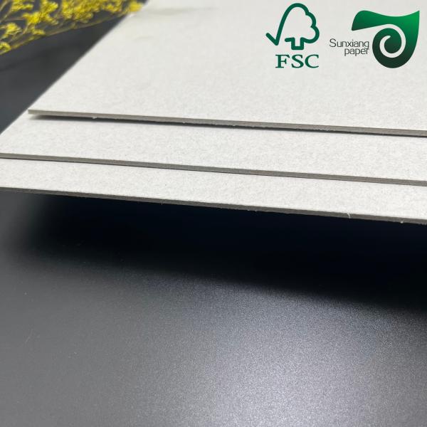 Papel de cartón de hierro gris con alta rigidez ideal para encuadernación de libros 0,45 mm 3,84 mm de espesor