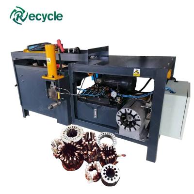 Máquina de desmontagem de estator de motores de sucata para rotores de corte e motores de reciclagem de resíduos