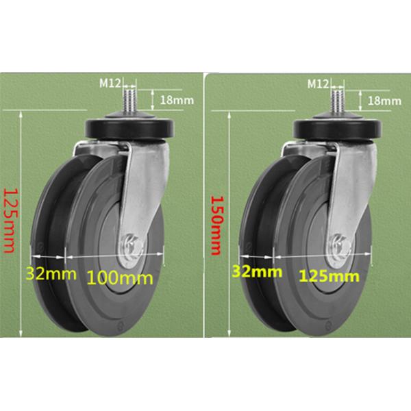 Replacement Trolly Tire Shopping Cart Wheel Caster