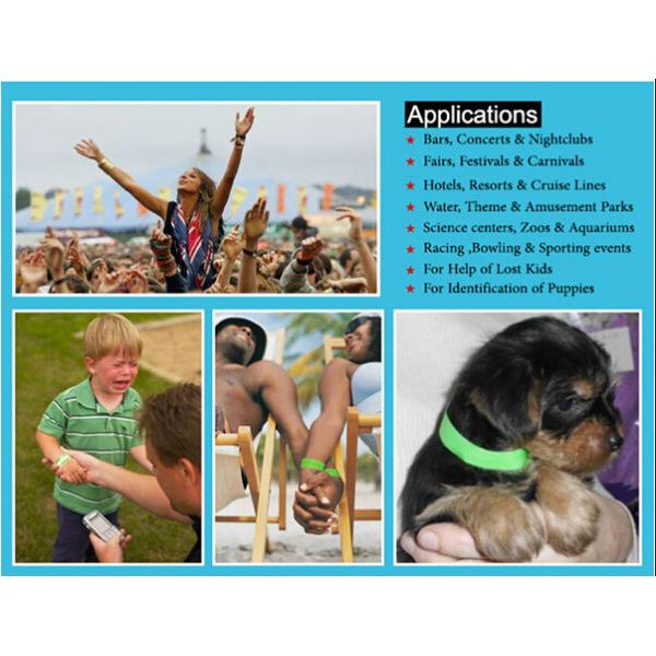 Contactless H3 Chip Uhf Rfid Tag Water Proof Hf Rfid Silicone Wristband Bracelet