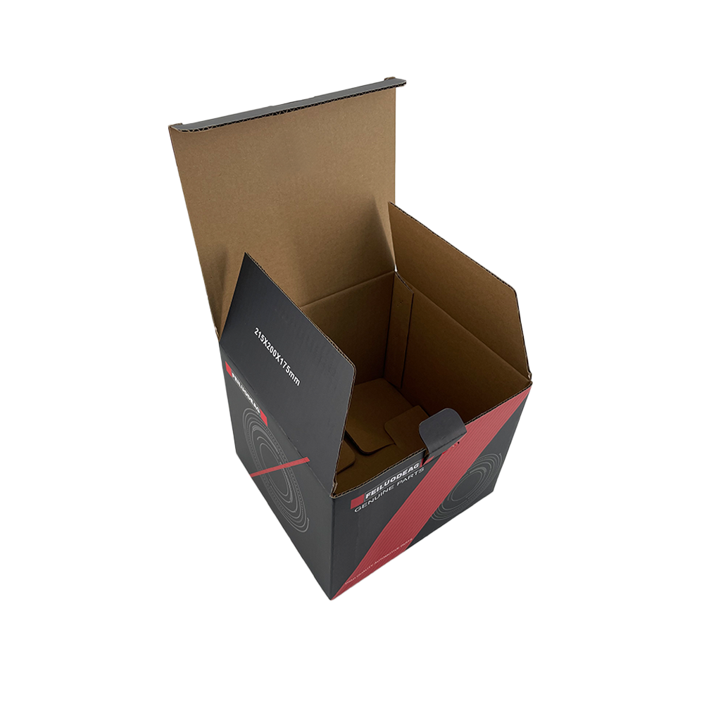Factory Direct UV Coating Black Small Packaging Custom Packing Paper Box