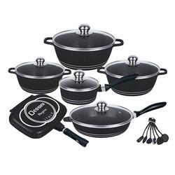 Hot Selling Multicolor pans and pots Kitchen Cooking Pot Sets Aluminum Non-Stick Cookware Pot Sets