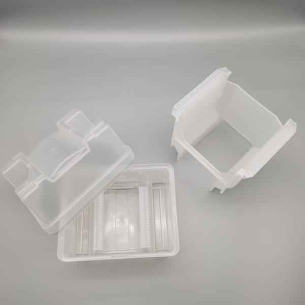 6 Inch 150mm Wafer Shipping Box PP Base Lid Cassette Set Transparent Color With High Compatibility