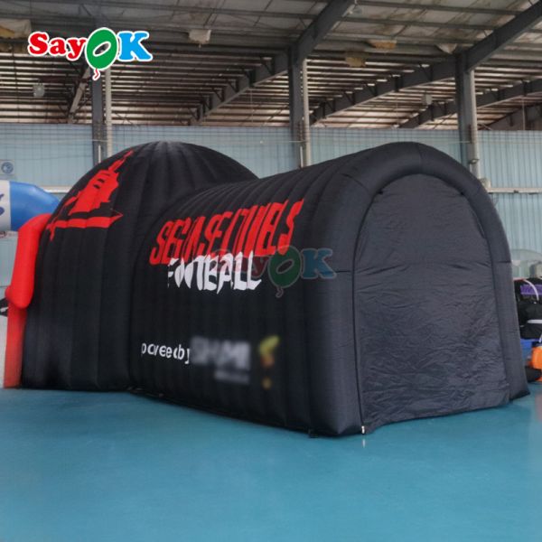 Customized Size Durable 210D Oxford Cloth Inflatable Football Helmet Tunnel Tent with Easy Setup