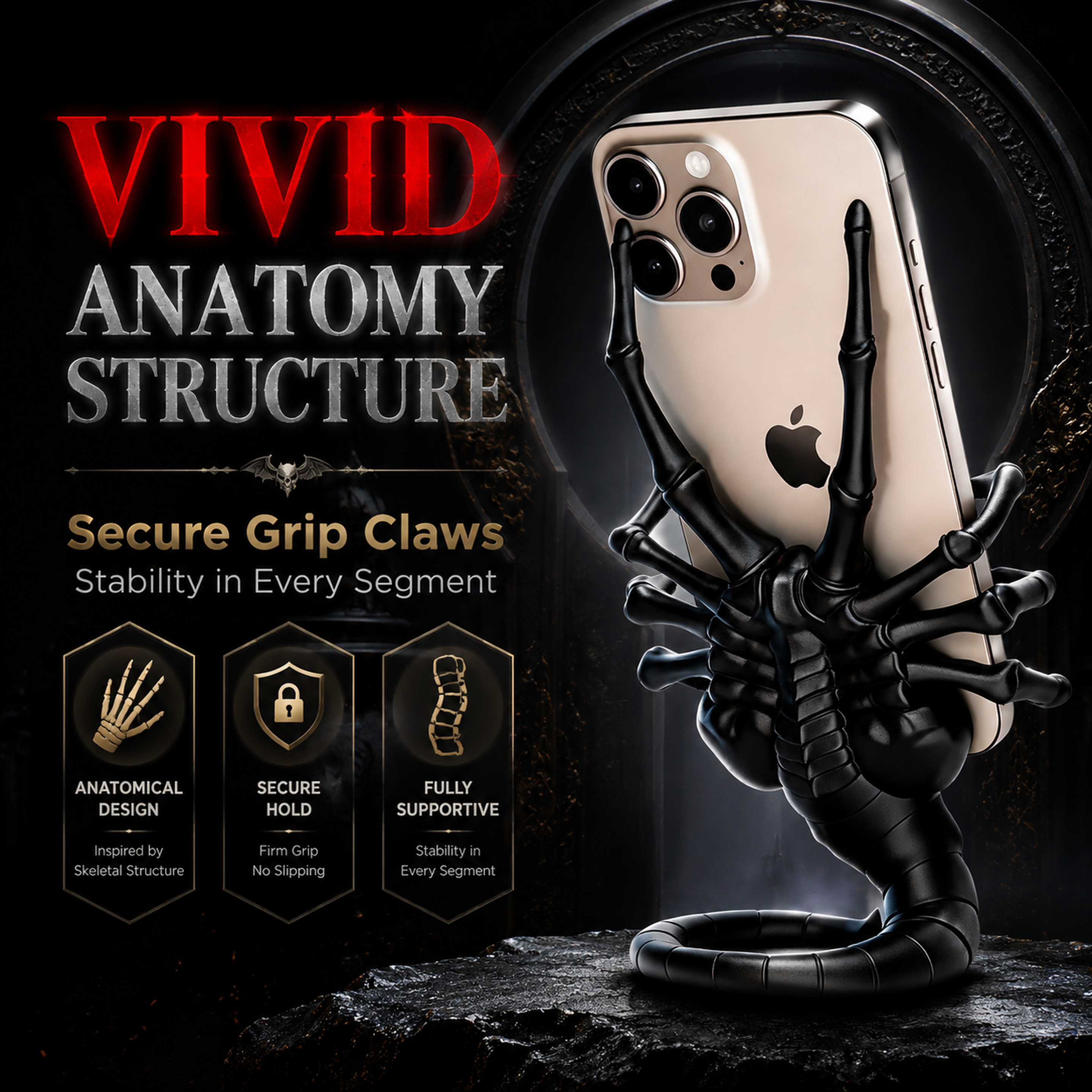 Unique Sculpture Multicolor Digital 3D Printing Scorpion Phone Holder For Decoration