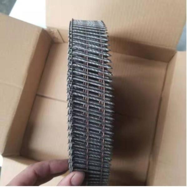 Yellow Galvanized Coil Nails For Pallet Wood Construction