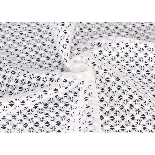 Молоко шнурка гипюра Венеции француза ДТМ вышитое тканью химическое поли для одеяния