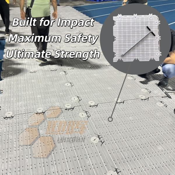 Tente de fête portable facile d'installation en extérieur Concert du stade de Pékin Plancher d'activité de l'événement en plastique Plancher pour l'intérieur