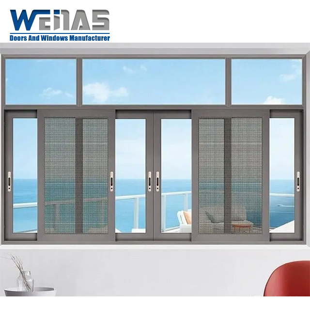 Weatherproofing Insulating 3mm Aluminium Sliding Windows For Balcony