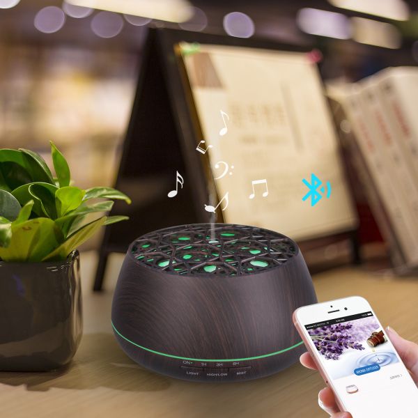 APP Control WIFI Smart 400ml Ultrasonic Electric Air Humidifier Aroma Diffuser Essential Oil Diffuser Support Alexa for Home Use