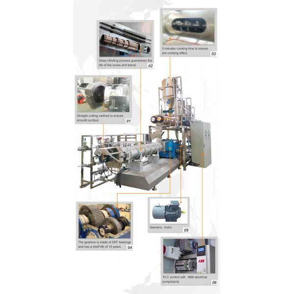 Сухой Kibble штрангпресс 800-1500kg/h машины обработки собачьей еды