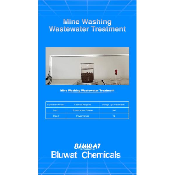 Mine Washing Bluwat Cationic Polyacrylamide Wastewater Treatment Flocculation
