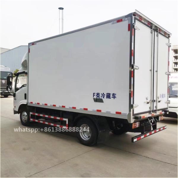 Factory Hot Selling Isuz U     ELF   Refrigerated  Van Box Truck   Cold Storage Car 	refrigerator Truck      Freezer
