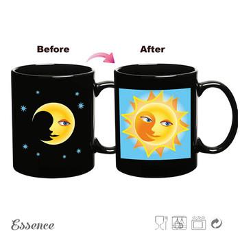 11 OZ Custom Stoneware Mugs , Orca Coating Ceramic Portable Coffee Cup