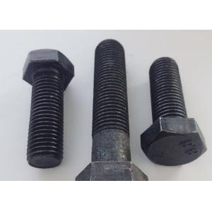 Hex Bolt Carbon Steel Grade 8.8 M10 1/2'' ASTM A193 A194 Black Oxide Coating Heavy-Duty Construction