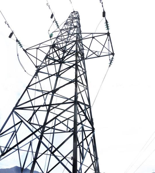 Hot Dip Galvanized 66KV Angular Steel Lattice Electric Transmission Tower