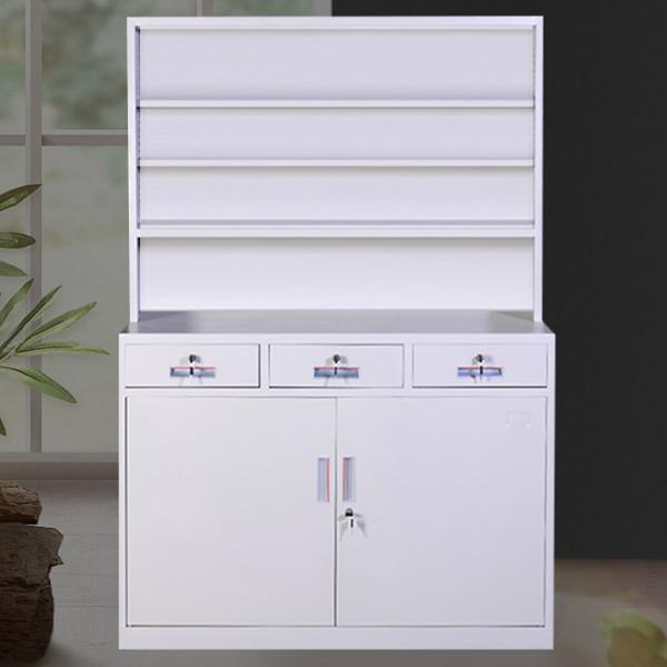 Stainless Steel Medicine Display Cabinet 0.5mm Thickness With Swing Door
