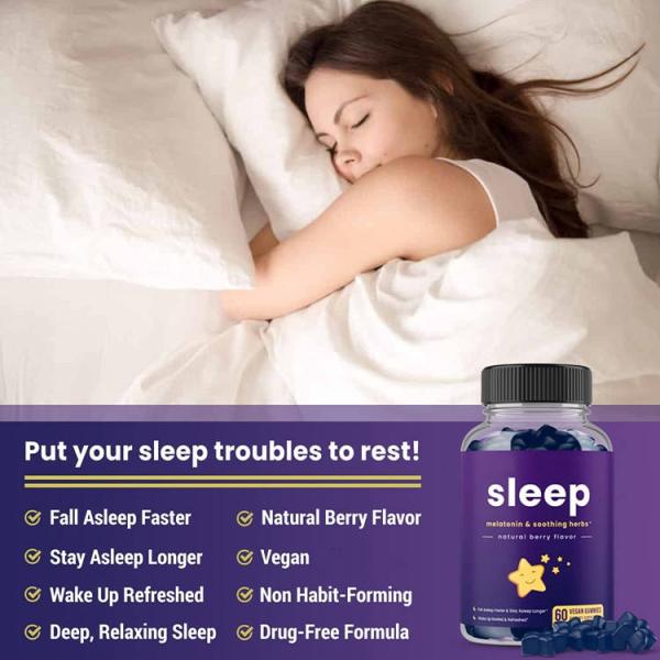 Source Factory OEM custom sleep aid melatonin capsules