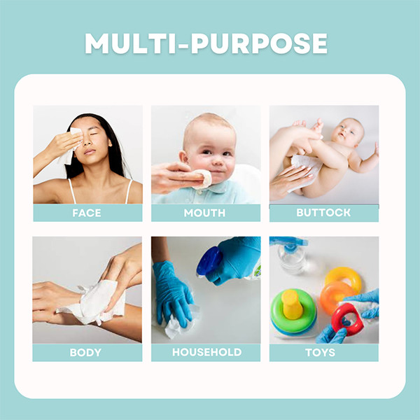 Baby Hand And Face Wet Wipes 14*15cm 99.9% Pure Water Wet Wipes Alcohol Free