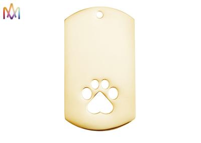 O nome dado forma osso do cão SS304 do Keyring etiqueta gravado