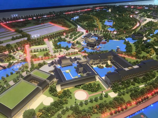 1:150 Traditional Chinese Ancient Town Model Architectural Customized