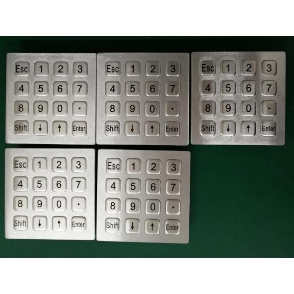 4x4 Layout Industrial PC Keyboard Matrix USB Port For Kiosk Fuel Gas Station