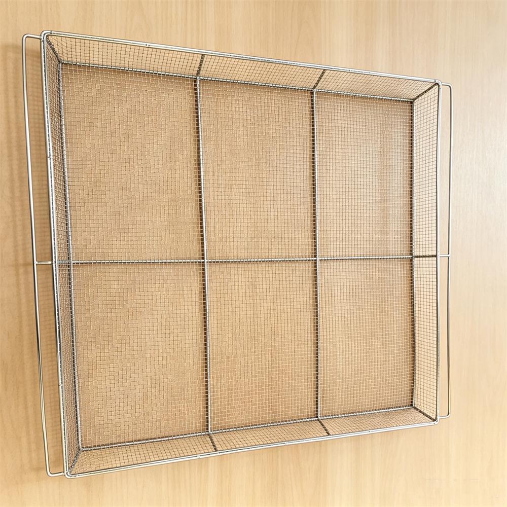 Standard Size Stainless Steel Wire Mesh Food Drying Tray Custom Made 600x400 mm
