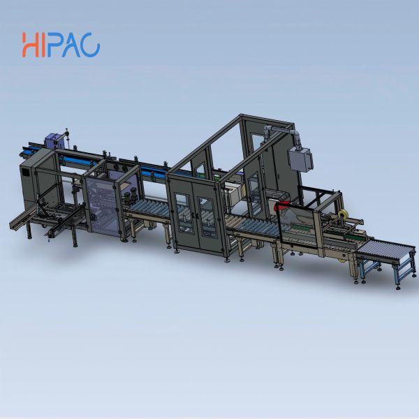 China Made Fully Automatic High-Accuracy Carton Packing line for Beverage and Apparel Packaging