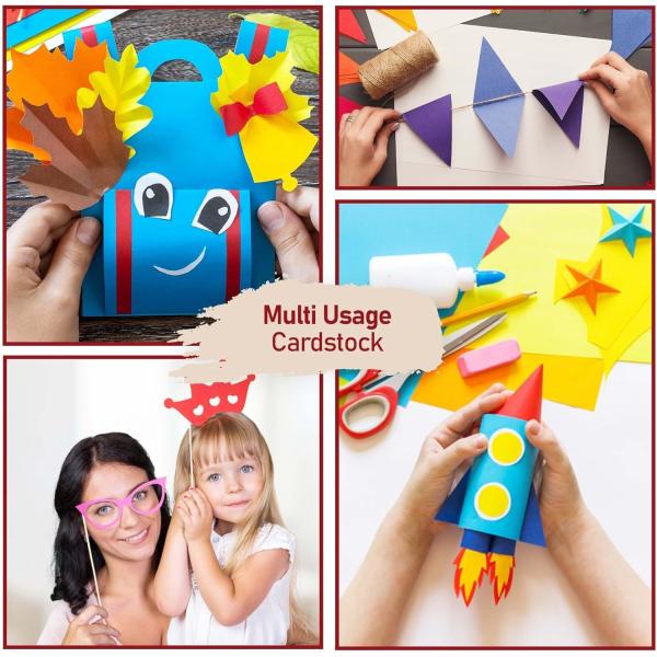 100% Wood Pulp Colored Paper Board Construction Paper 36 Colors 60-400gsm OEM