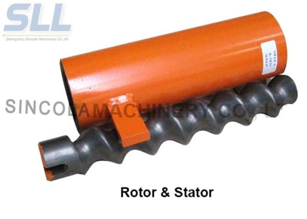 Cement mortar spraying machine stator rotor putty coating machine rubber cover screw accessories