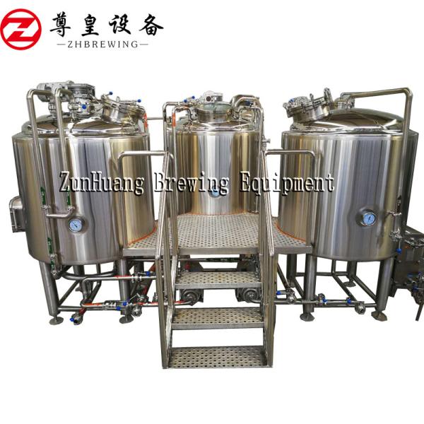 300L / cor de aço inoxidável da prata de 304 materiais do equipamento da cervejaria da casa 500L