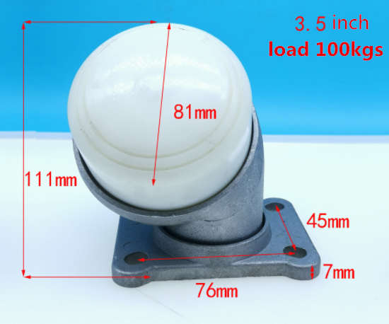 Caster Wheels For Textile Machine Spare Parts Silver Can