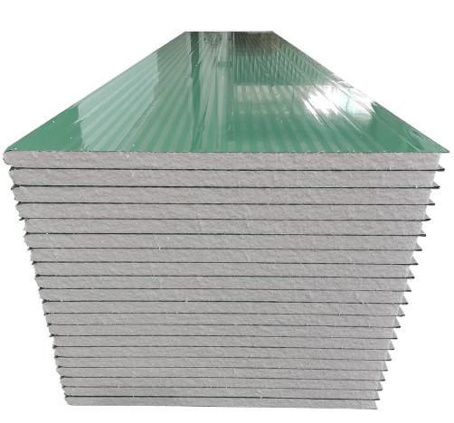 EPS 100 Color Steel Sandwich Panel Lightweight For Roof / Wall / Door Panels