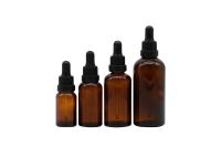 Botellas de cristal del dropper de Amber Clear Essential Oil Customized 15ml